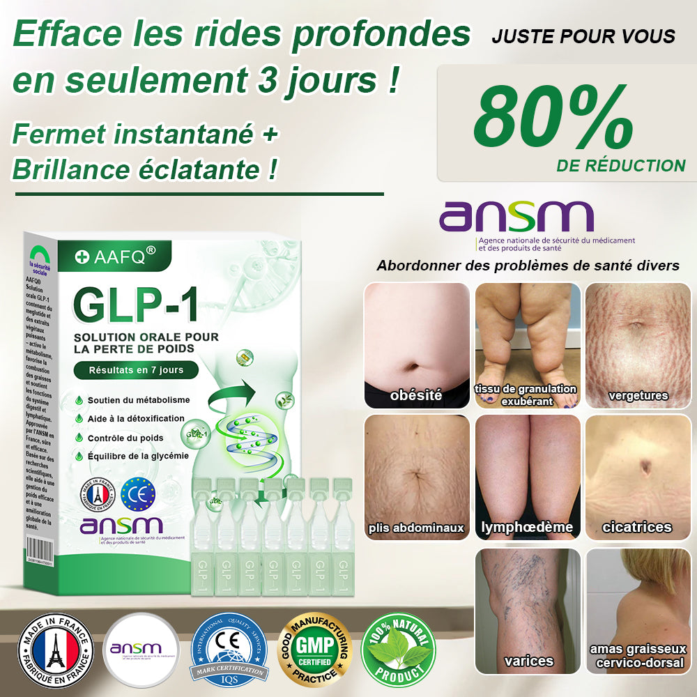 𝐀𝐀Ғ𝐐® G L P-1 𝑺𝒐𝒍𝒖𝒕𝒊𝒐𝒏 𝑶𝒓𝒂𝒍𝒆 🔔 Une seule fois par semadine, premiers résultats visibles en 7 jours👨‍⚕️Pour l'obésité, le cœur et la circulation, le diabète, l'apnée du sommeil, les articulations et plus encore